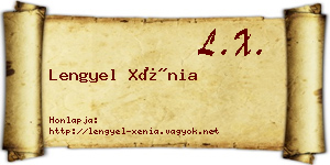 Lengyel Xénia névjegykártya